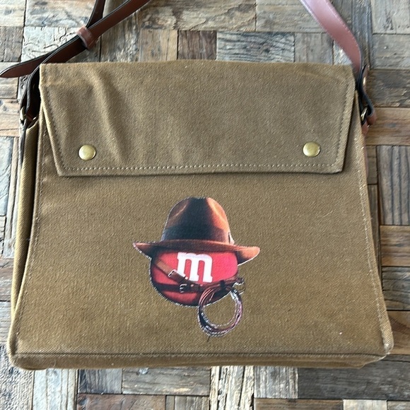 M&M Canvas Satchal Messenger Bag - Picture 2 of 10
